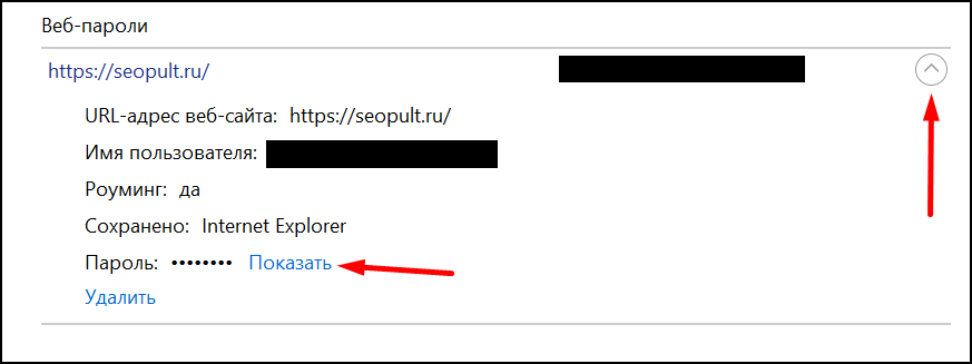 Как посмотреть сохраненные пароли в Edge (Internet Explorer)