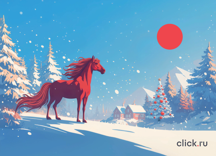 Сlick.ru поздравляет с наступающим Новым 2026 годом!