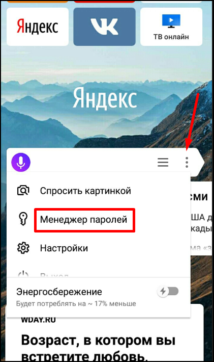 Как посмотреть сохраненные пароли в Мобильный браузер Яндекс